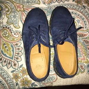 Blue Suede Low Dr. Martens